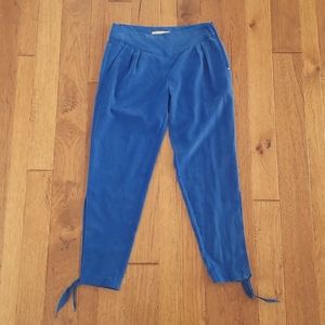 NWT Guess Los Angeles Blue Ankle Tie Pants, Sooooo Soft!
